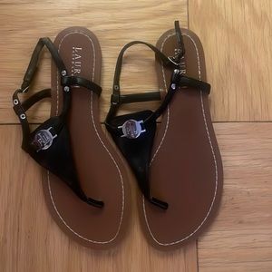 LAUREN by Ralph Lauren thong sandals.